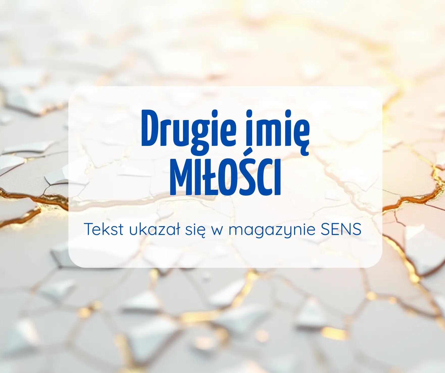 Teresa Raczkowska plansza tytułowa dla tekstu - konsultacji dla magazynu Sens